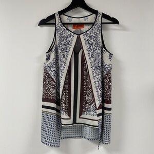 Clover Canyon Paisley Bandana Blouse Size XS Made in The USA